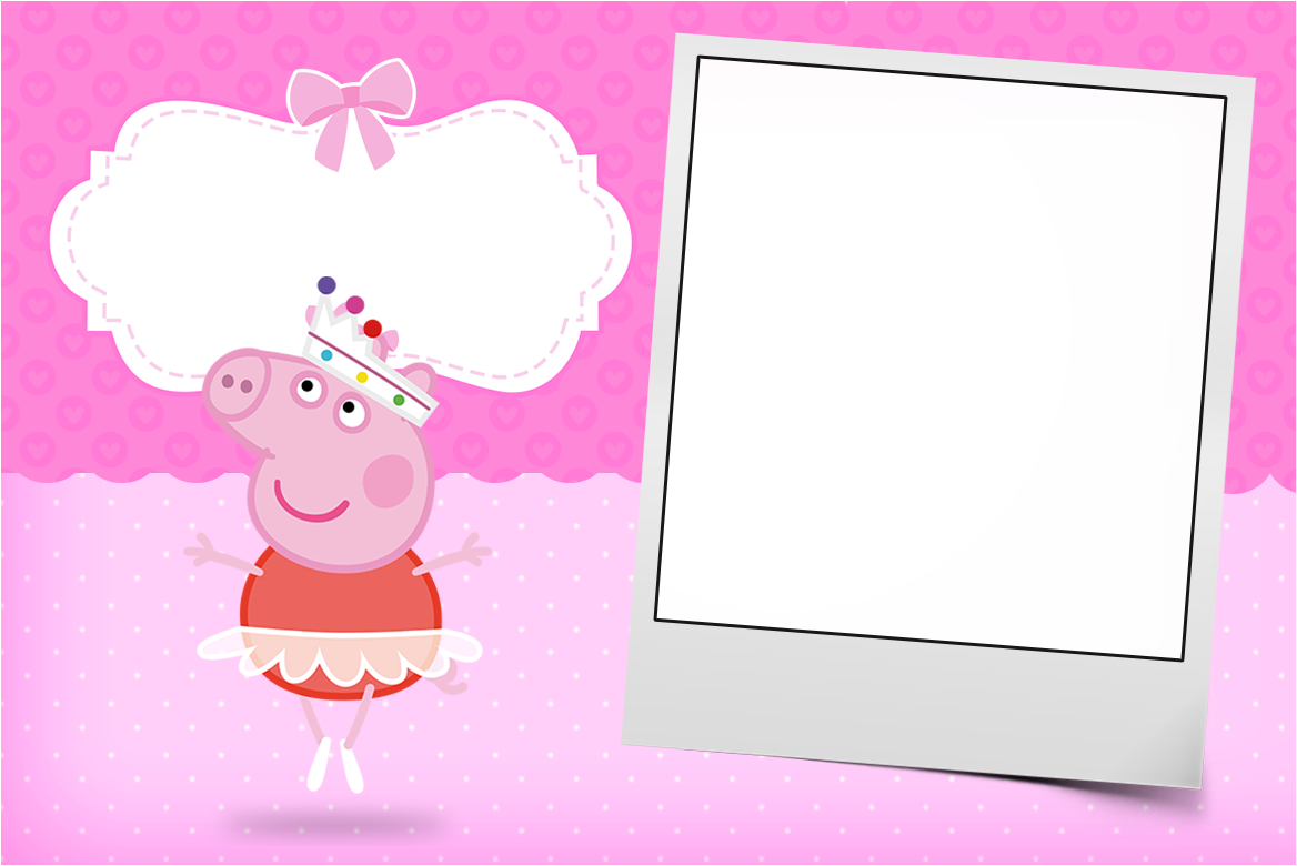 Fnf Peppa Pig Bailarina - Moldura Para Fotos Bailarina (1168x780)