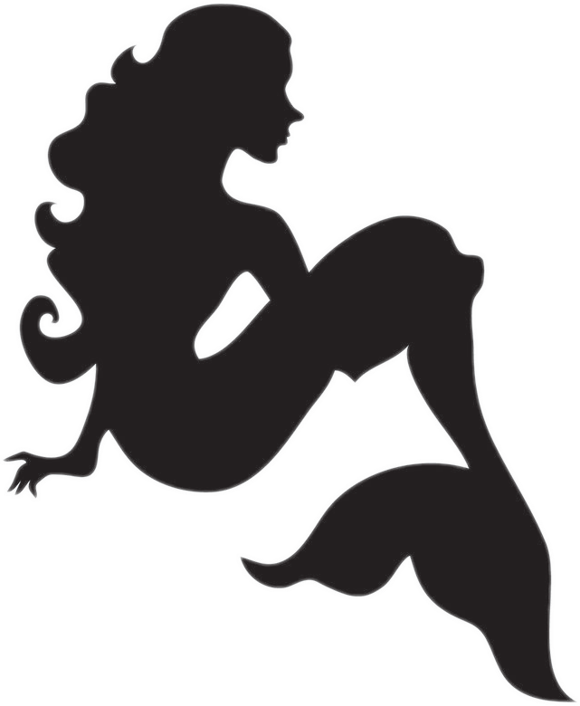 Mermaid Silhouette Clip Art (641x780)