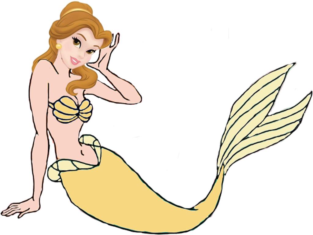 Princess Belle As A Mermaid By Darthraner83 - Alice As A Mermaid (1024x768)