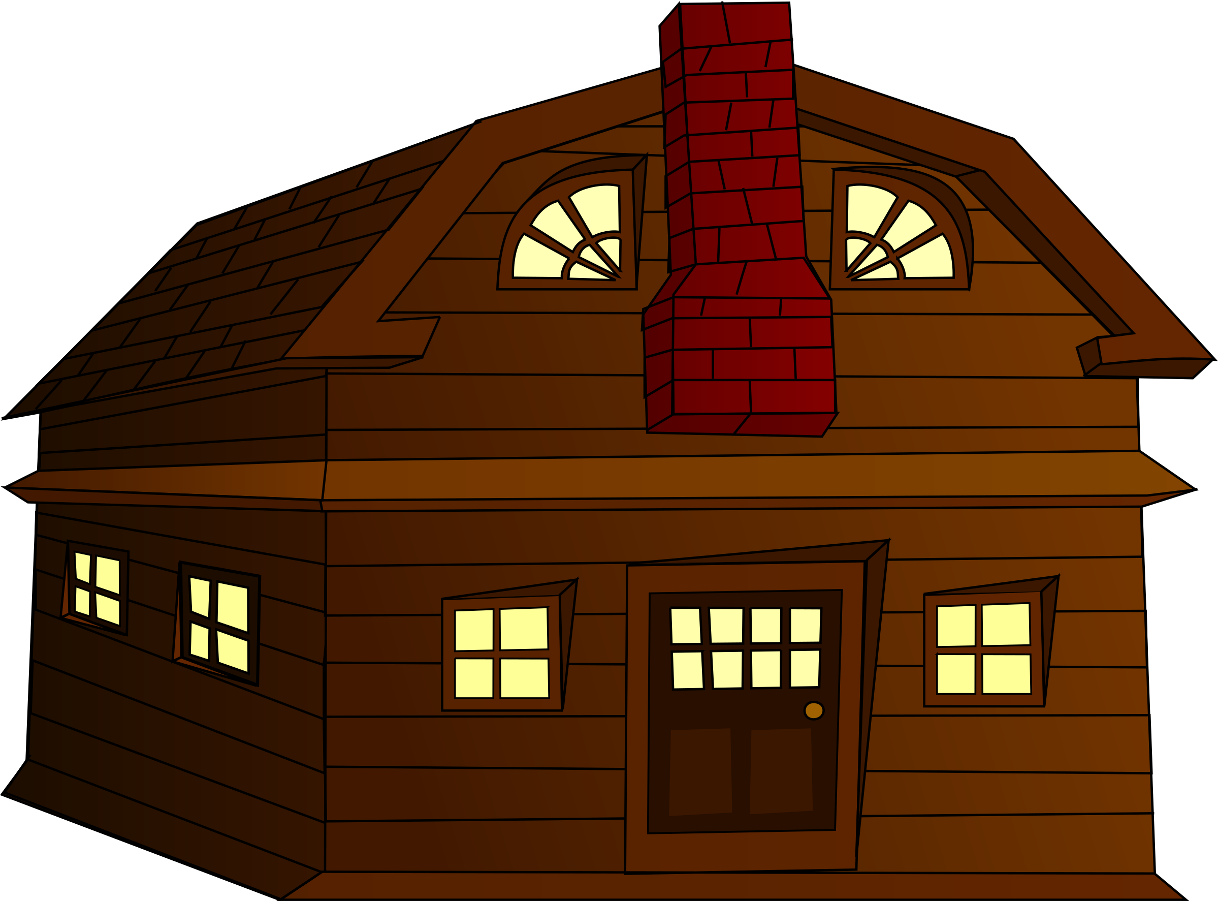 Colonial House Cliparts - Cartoon Colonial House (2400x1779)