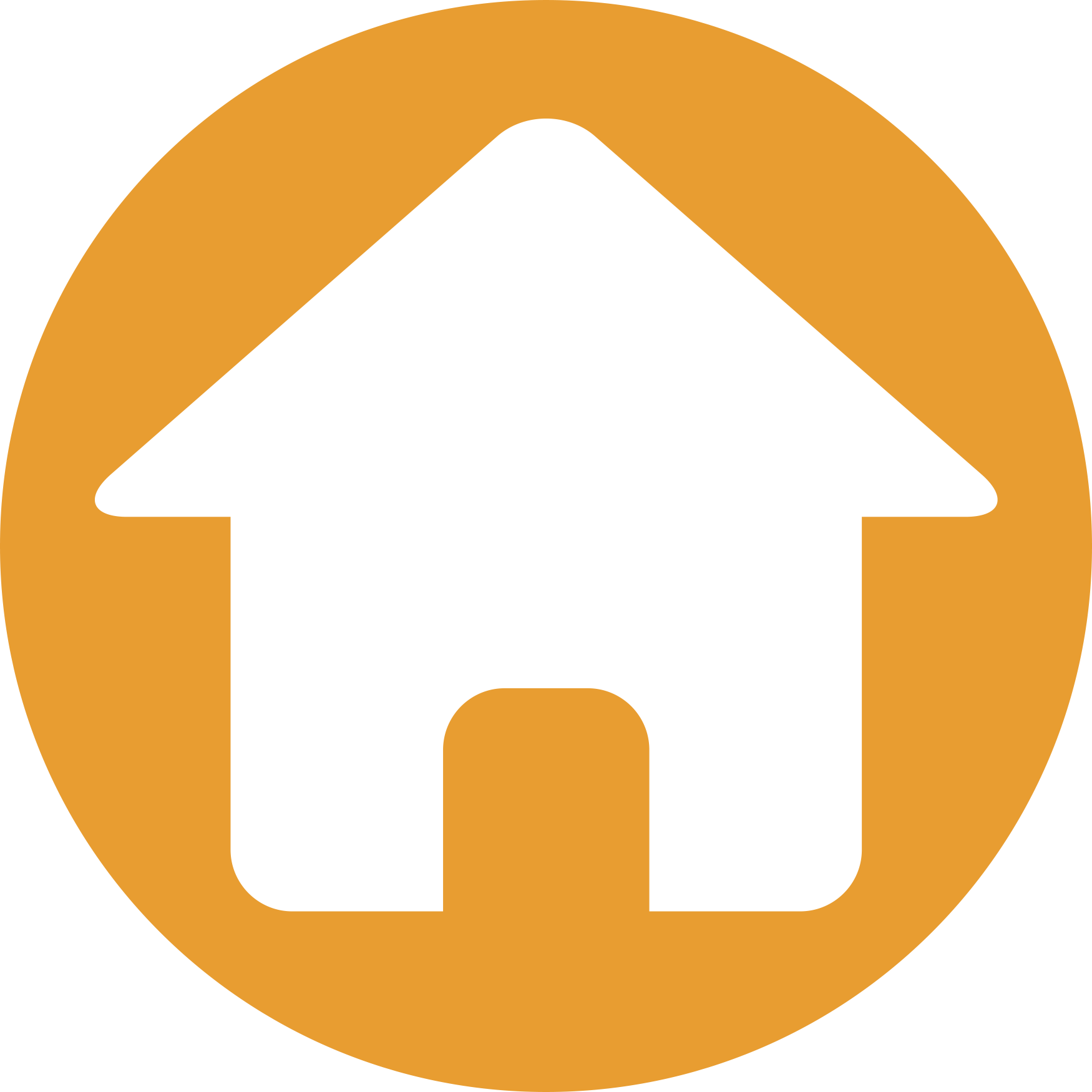Back, Default, Home, Homepage Icon - Home Icon Png Orange (1750x1750)