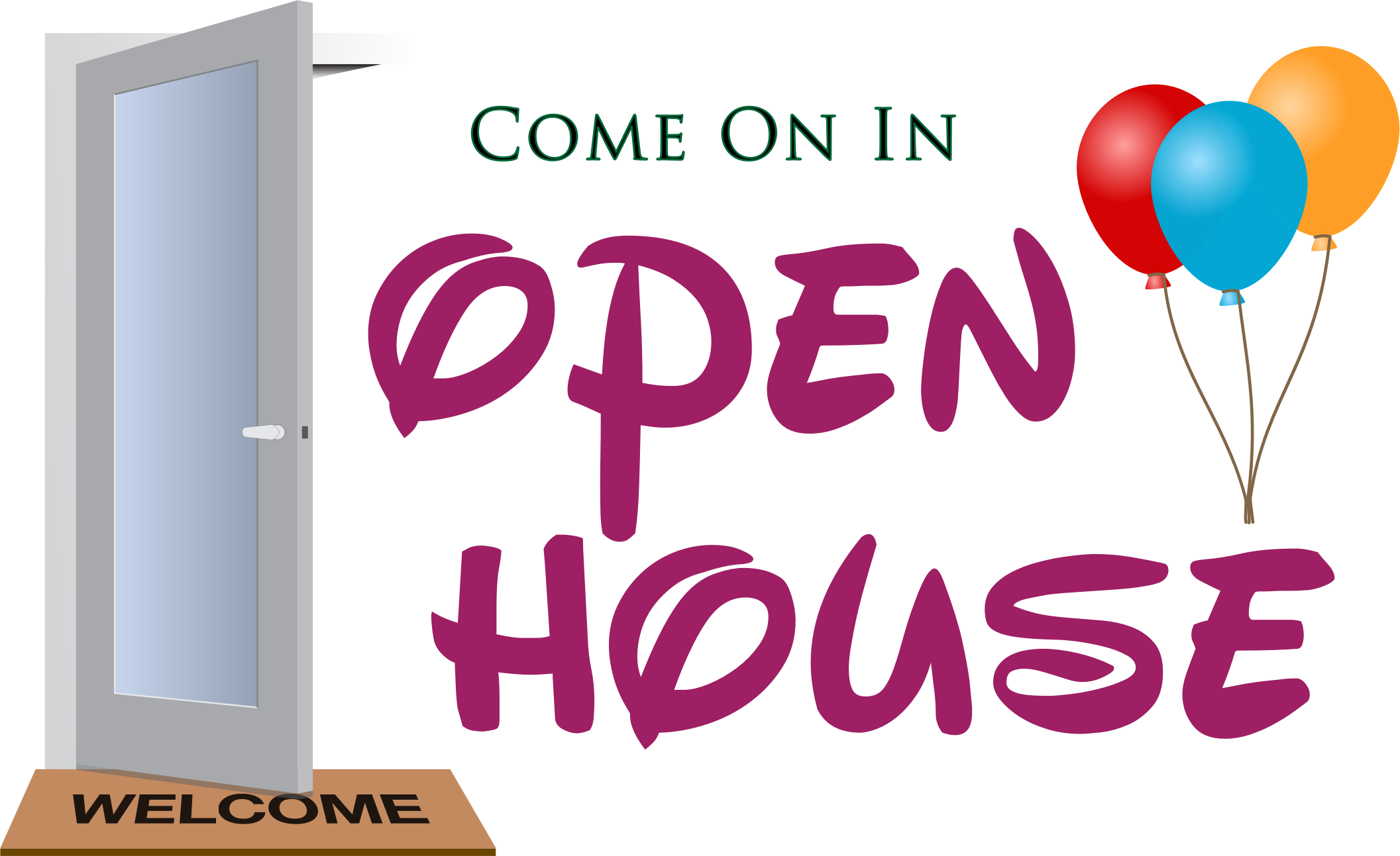 Open House Clipart - Welcome To Open House (2113x1293)