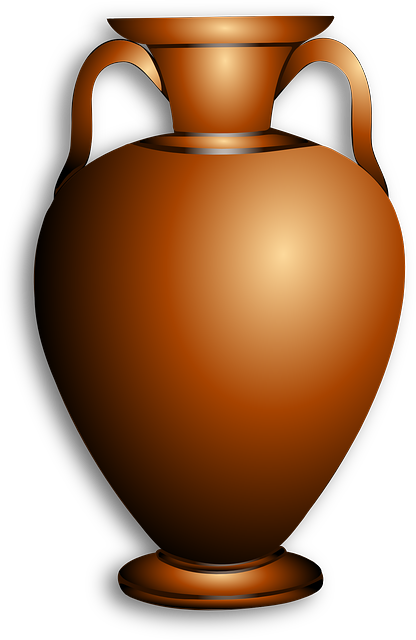 Móveis E Objetos Da Casa - Amphora Clipart (416x640)