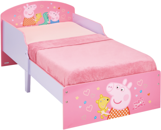 Peppa Pig Toddler Bed By Hellohome - Peppa Pig Toddler Bed By Hellohome (580x500)