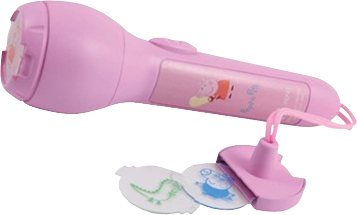 Peppa Pig - Projection Torch - Joy Toy 16028 Peppa Pig Flashlight With Character Projection (700x423)
