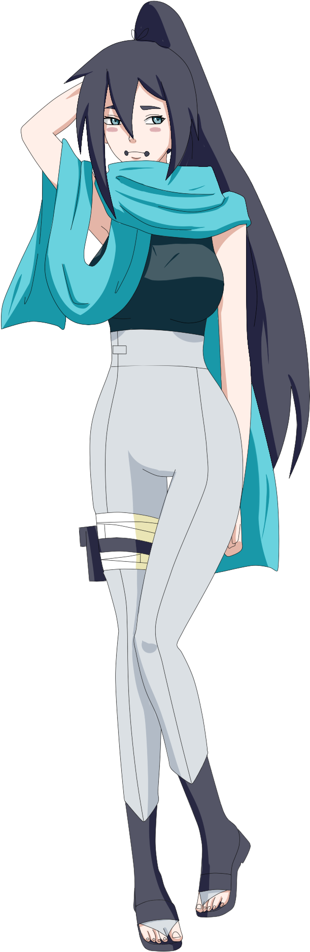 Bladed Scarf Shinobi - Scarf (749x1945)