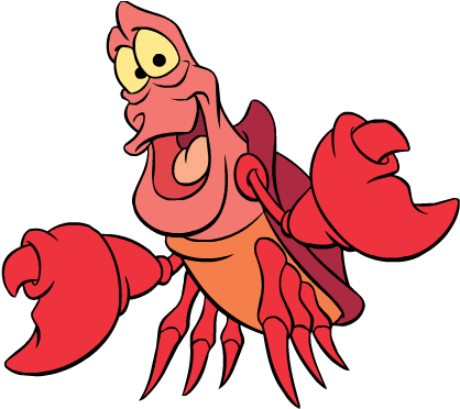 Personagens Pequena Sereia Png - Lobster From Little Mermaid (480x414)
