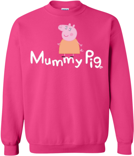 Mummy Pig Crewneck Pullover Sweatshirt Peppa Pig Birthday - Crew Neck (600x600)