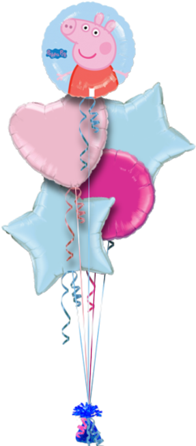 Peppa Pig Get Well Balloon - Balloon (286x686)