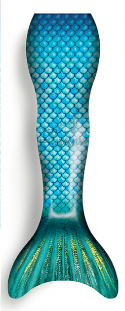 Mermaid Tails - Mermaid Tail Blue Sequin (440x615)