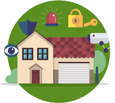 Home Security / Crime Data - House (400x400)