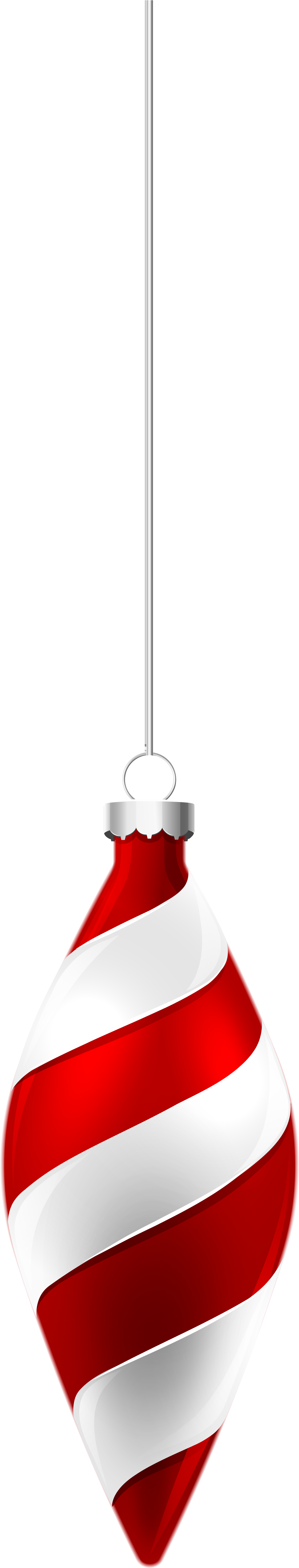 Red Ornament Clipart Collection - Christmas Decoration (1521x6311)