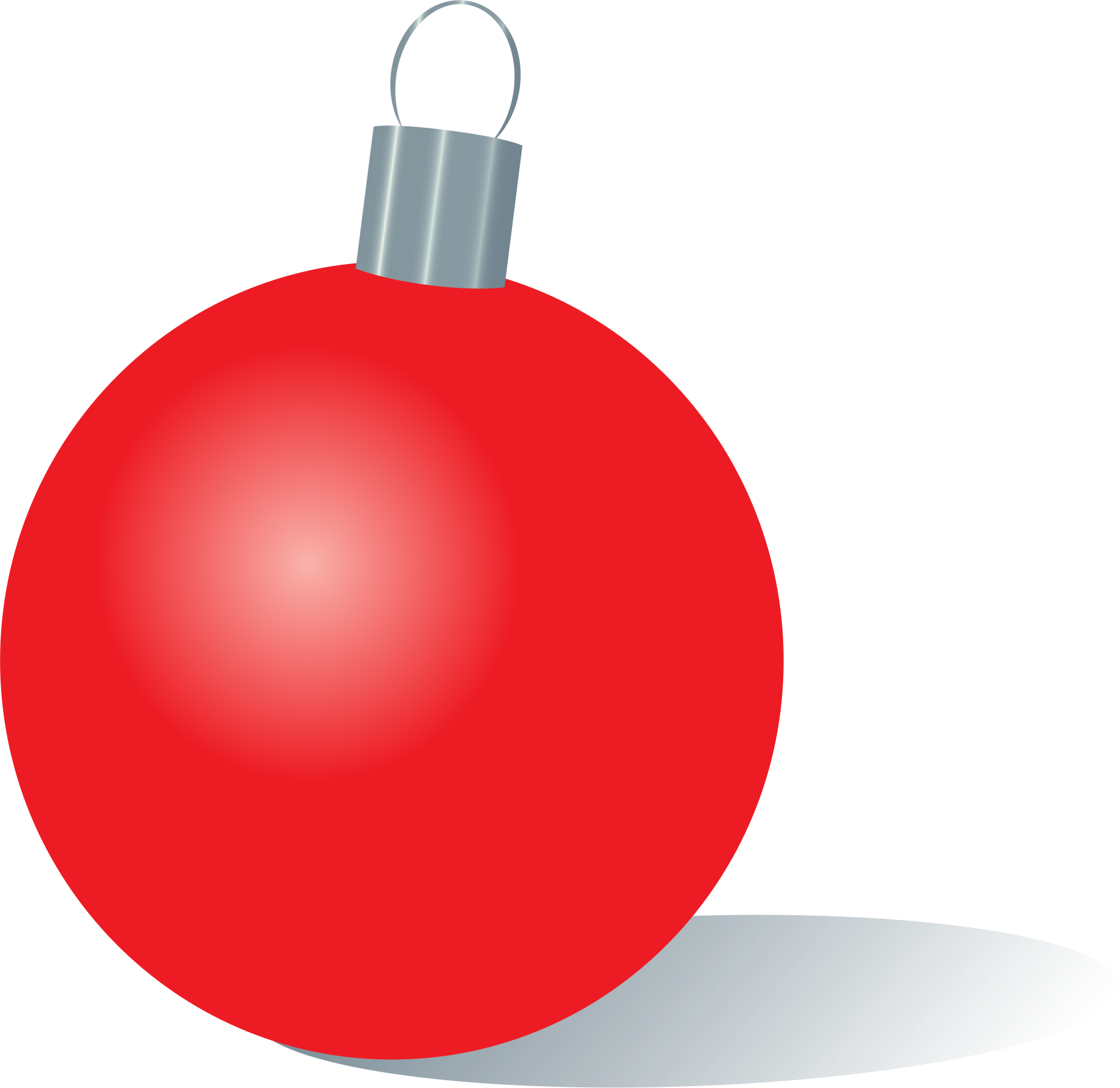Big Image - Christmas Blue Ornaments Clipart (1842x1788)