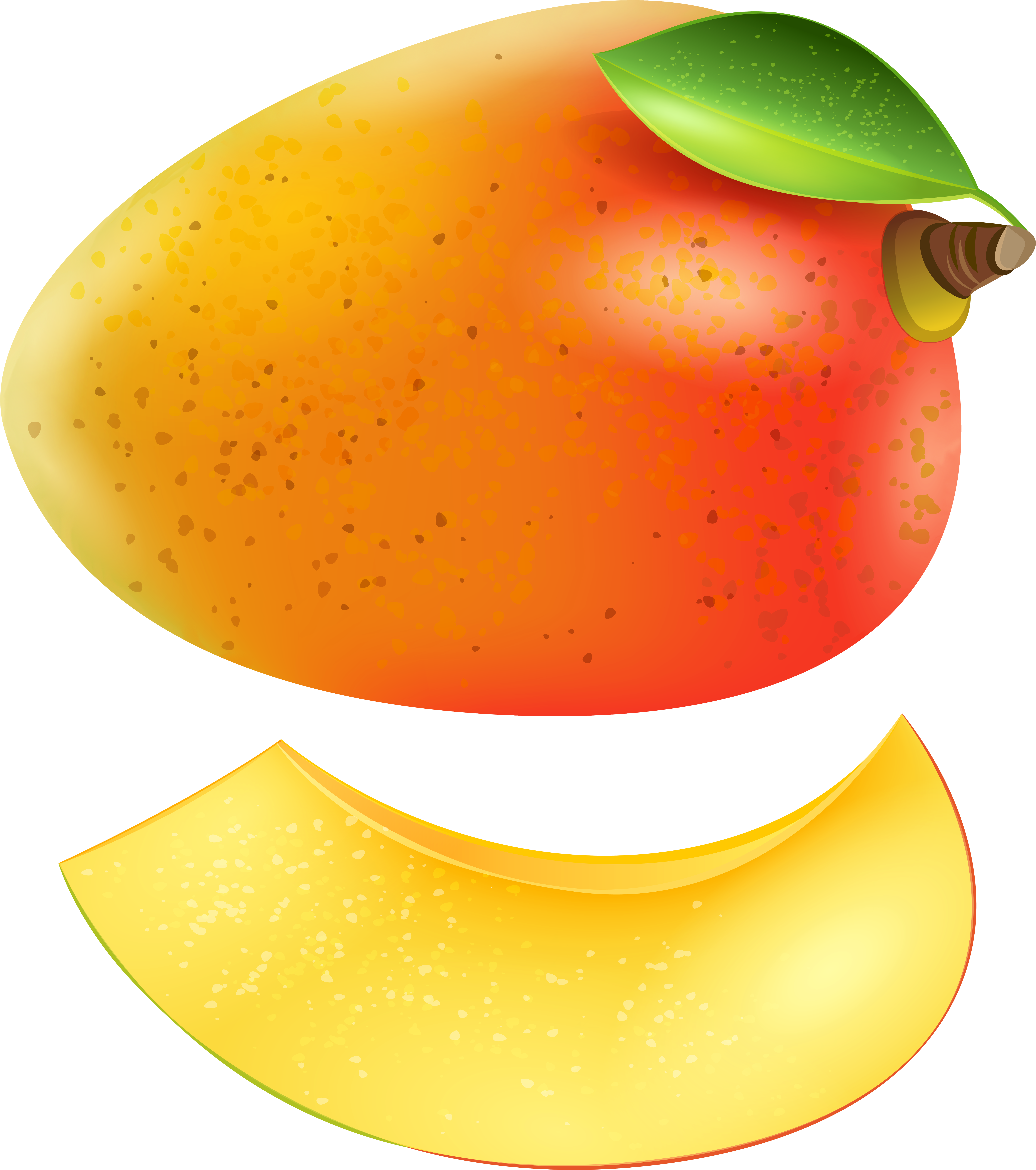 Mango Clipart Transparent - Mango Clipart Transparent (7148x8000)