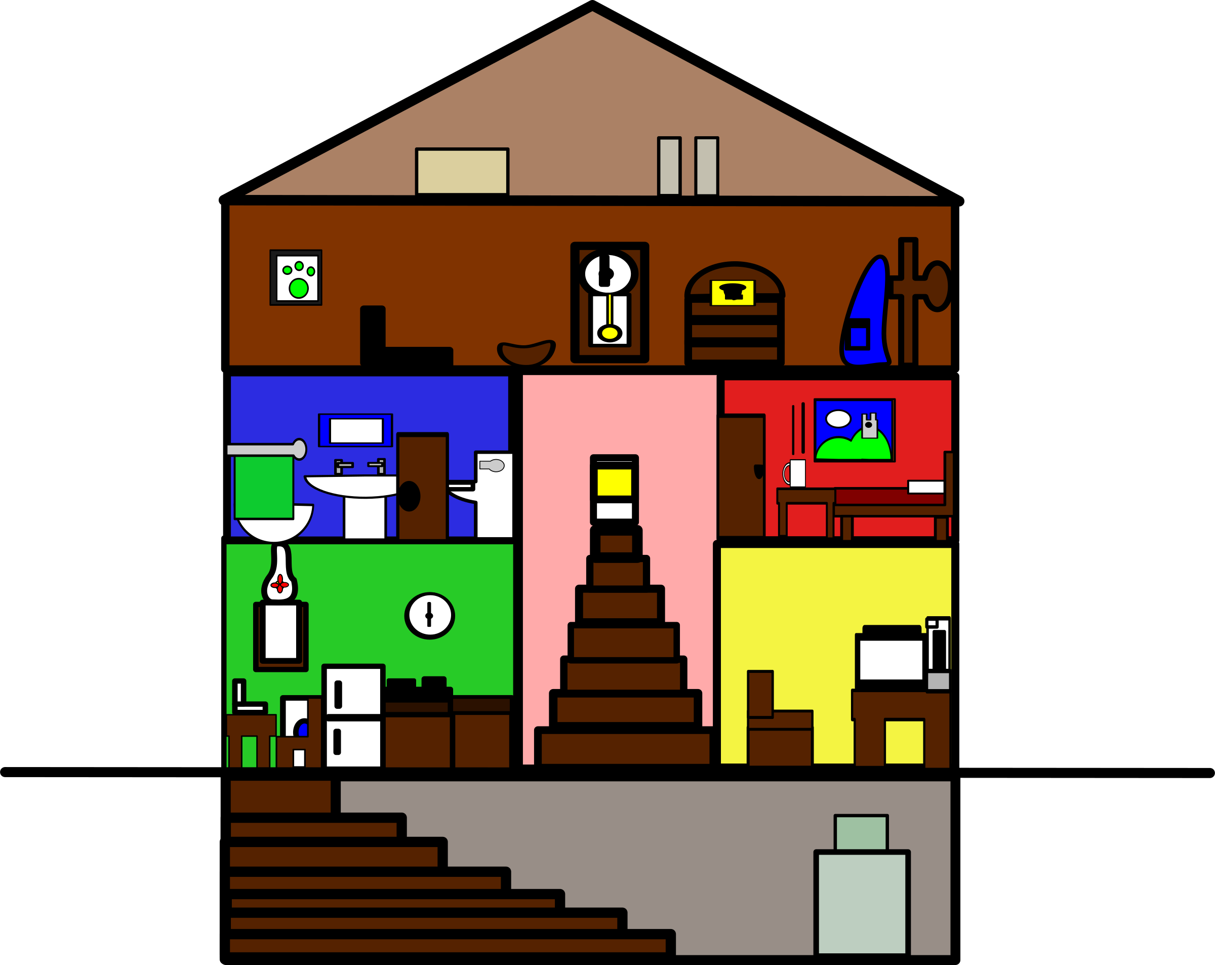 House - House Clipart (2400x1906)
