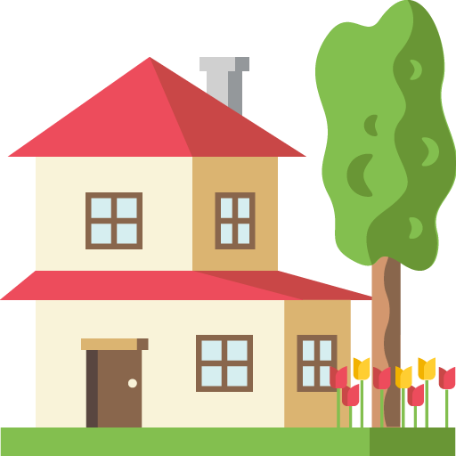 House With Garden Emoji - House Emoji (512x512)