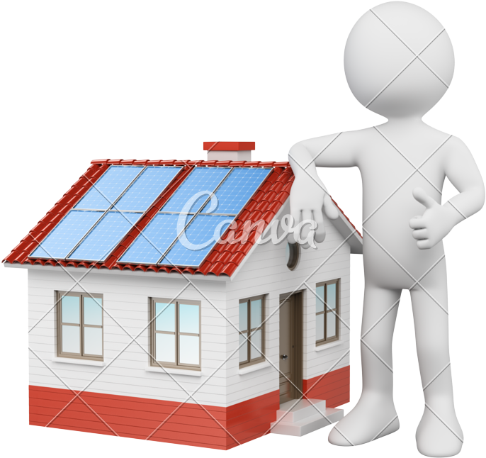 House With Solar Panels - Solar Energy (800x733)