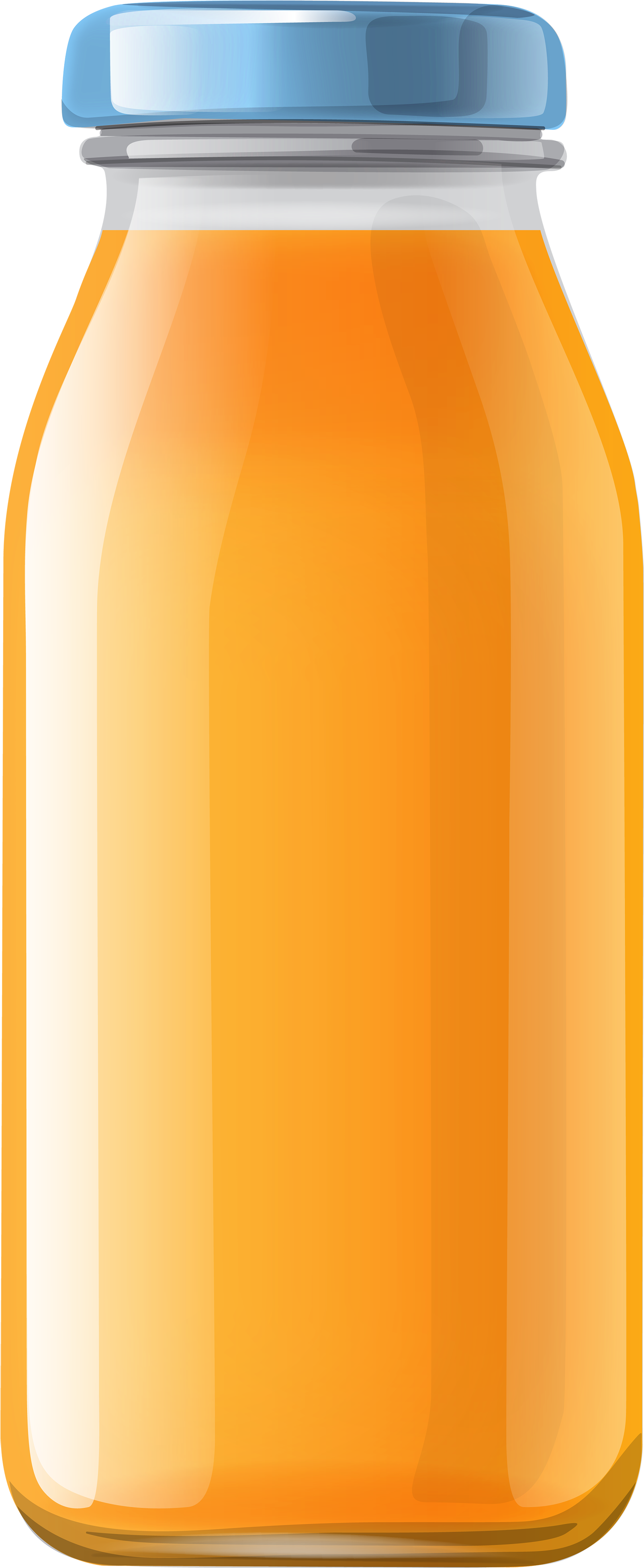 Orange Juice Bottle Clipart - Juice Bottle Vector Png (1698x4000)