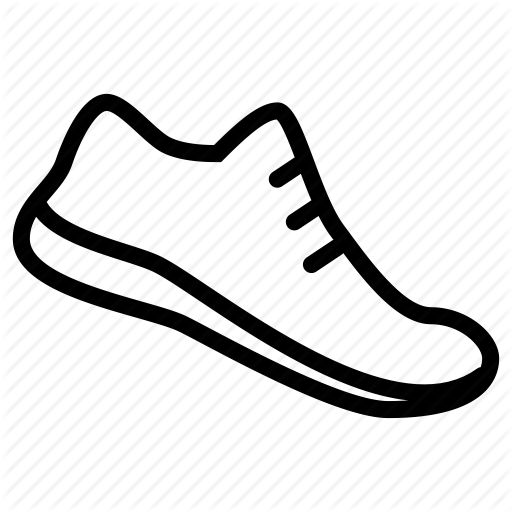 Hobby, Running, Shoes, Speed, Sport, Time, Track Icon - Draw A Running Shoe Easy (512x512)