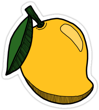 Inspirational Mango Cartoon Images Mango Sticker Stickers - Cartoon Picture Of Mango (375x360)