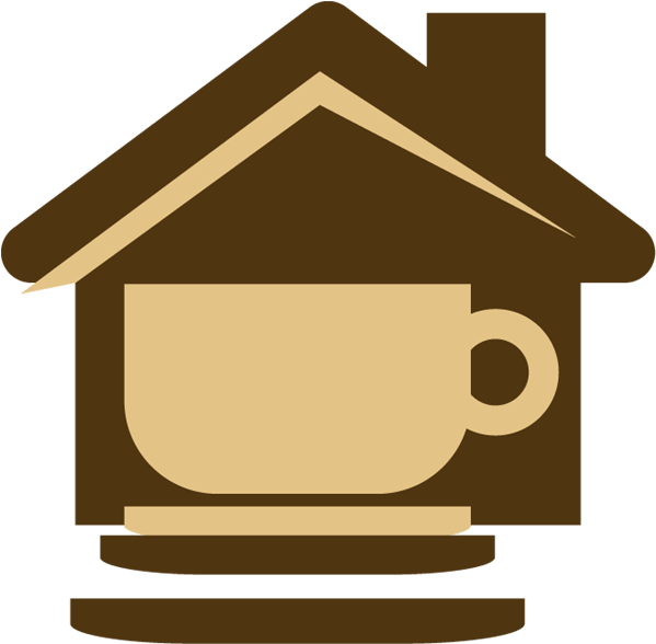 Coffee Cup Cafe House Clip Art - Coffee House Icon Png (600x600)