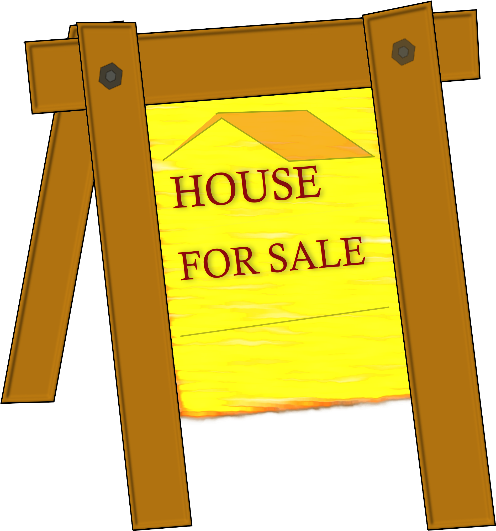 House For Sale Clip Art At Vector Clip Art Online - House Signs (2047x2400)