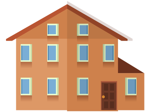 Winter Frozen Vector - House (650x650)