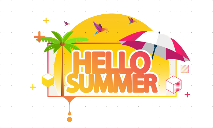 Summer Illustration - Hello Summer - Summer Illustration - Hello Summer (1024x574)