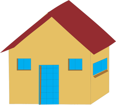 Ian Symbol Suburban House 4 - Symbol Of A House (400x364)