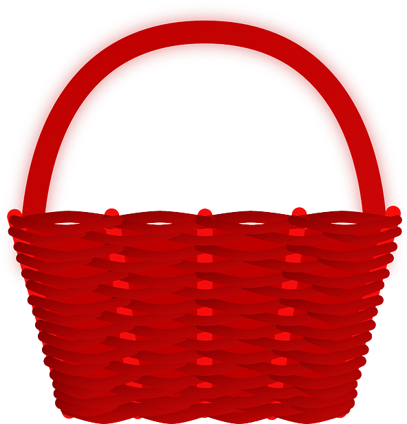 Little Red Riding Hood Basket Clipart (640x623)