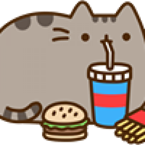 Click To Edit - Pusheen Eating Gif (480x480)