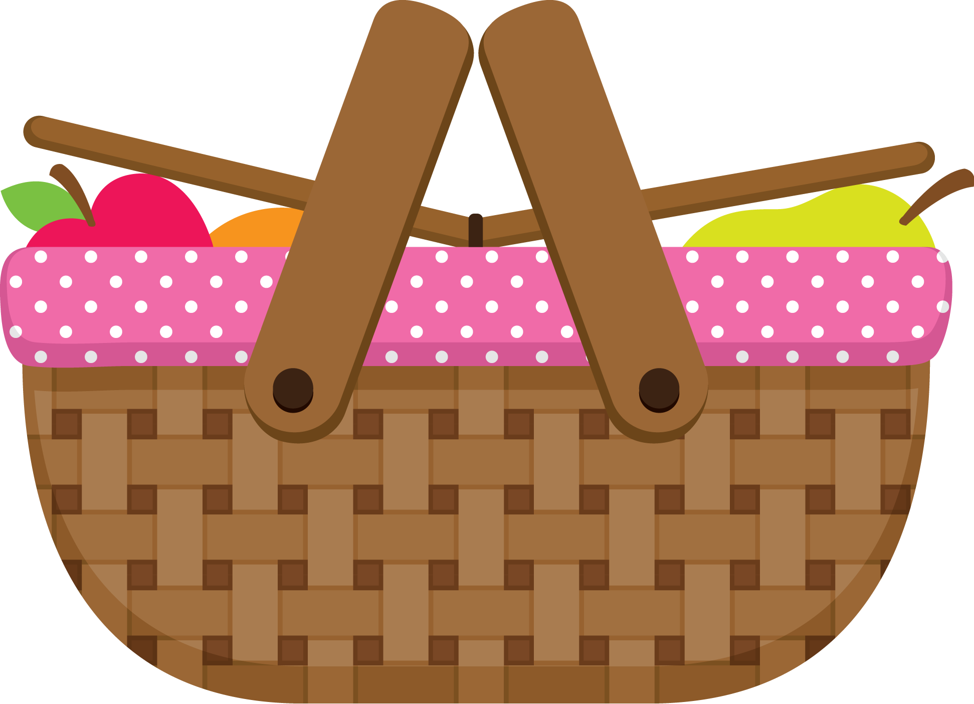 Picnic Basket Clipart - Picnic Basket Clipart (1943x1404)