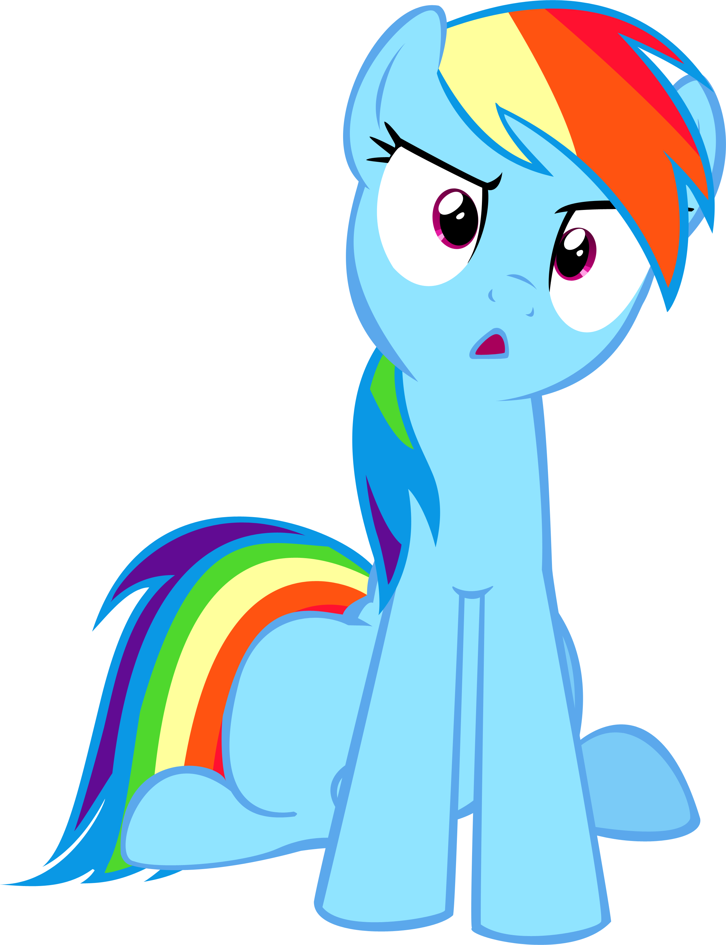 To Answer Your Question - Rainbow Dash Confused (2353x3061)