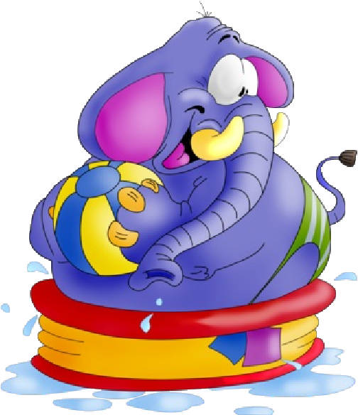 Clip Art - Cute Elephant Cartoon Logo Png (600x600)