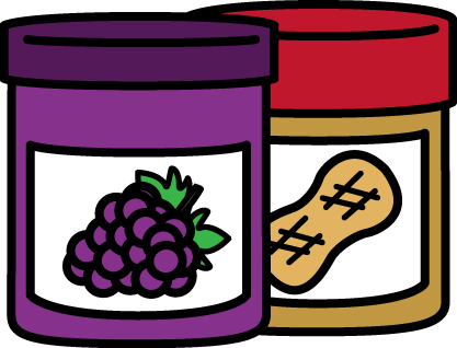 Jar Of Peanut Butter And Jelly - Peanut Butter And Jelly Sandwich (417x318)