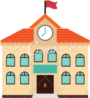 School Building Computer Icons - School Building Vector Png (550x550)