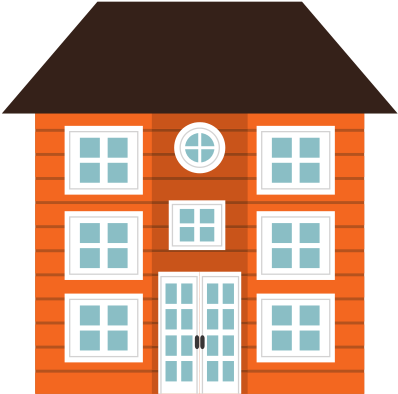 Tall House - Vector Graphics (550x550)