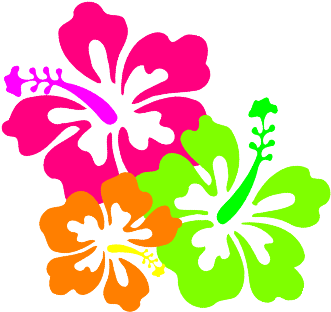 - Hibiscusflowerhiedited - - Island Baby - Pink Sticker (427x390)