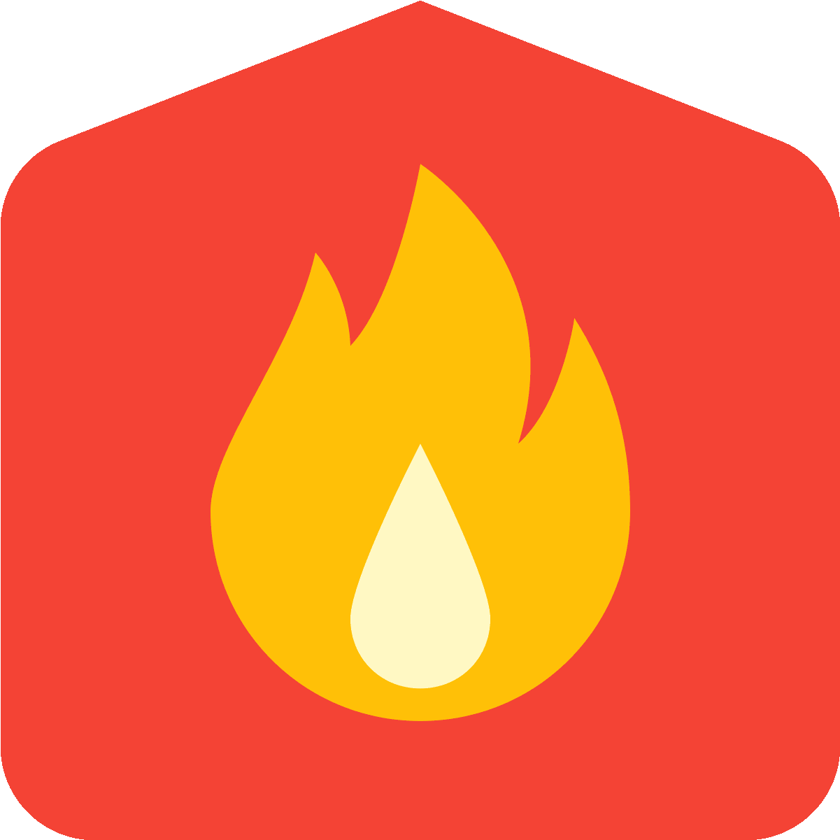 Picture Of A Fire House Icon - Fire Department Icon (1600x1600)