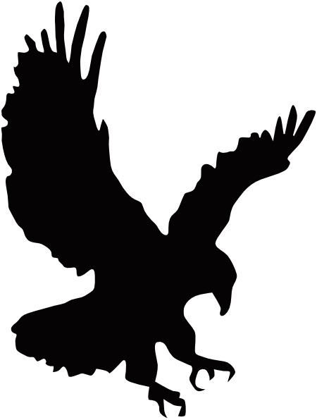 Eagle 4 Landing Right Clip Art At Clker - Eagle Landing Clip Art (450x596)