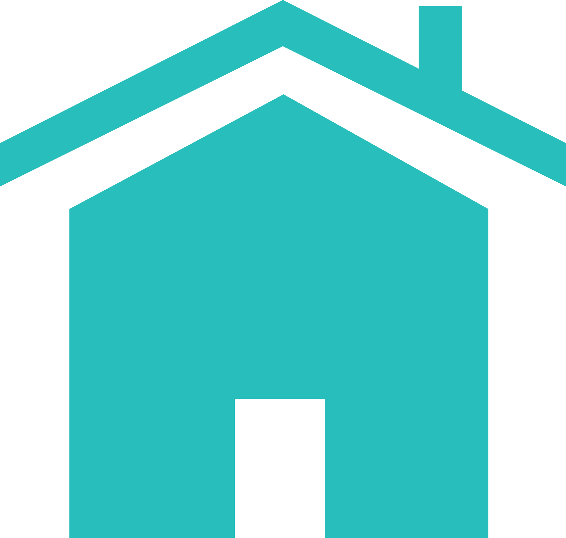 Home Systems For Order Website Icon V2 - Teal Color Home Icon (1965x1866)