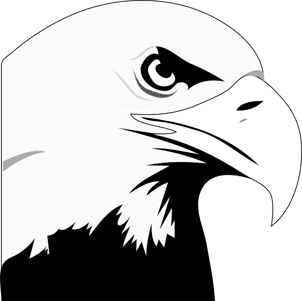 Free Eagle Clip Art Black And White - Bald Eagle Head Png (722x720)