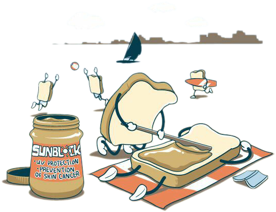 T-shirt Poster Illustrator Drawing Illustration - Funny Sun Safety Slogans (576x749)