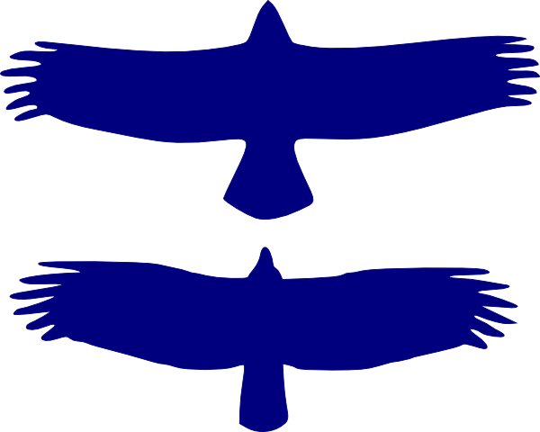 Blue Eagles Clip Art At Clker - Bald Eagle Silhouette (600x480)
