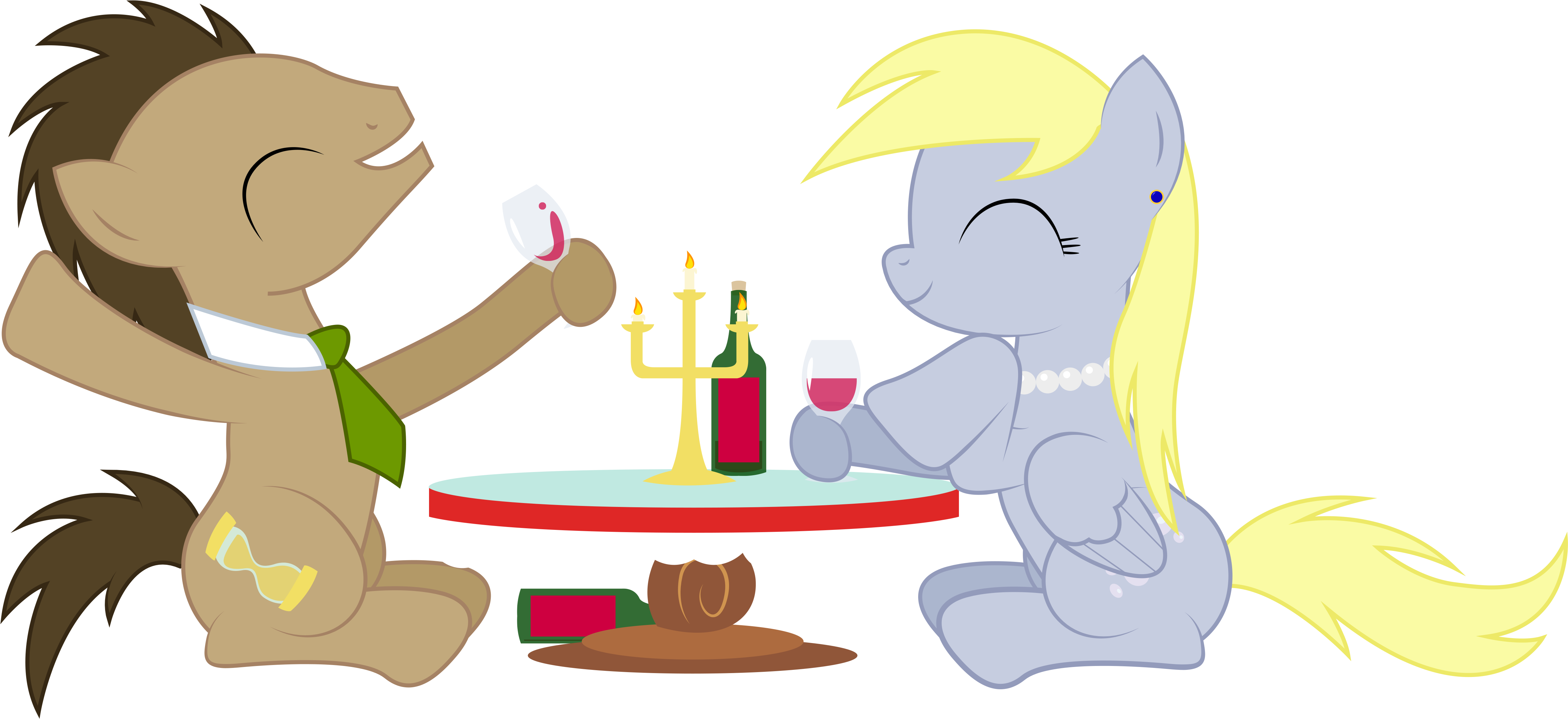 My Little Pony Friendship Is Magic Derpy And Doctor - Derpy And Dr Whooves (4975x2350)