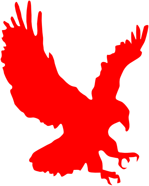 Eagle Autocad Dxf Drawing Clip Art - Red Eagle Clipart (480x600)