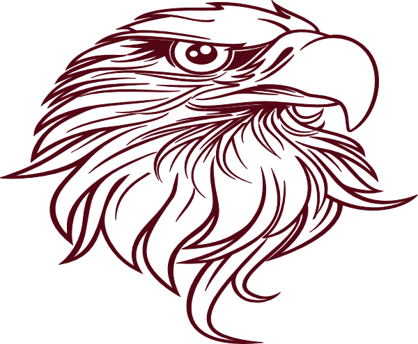 Eagle Maroon And White (600x495)