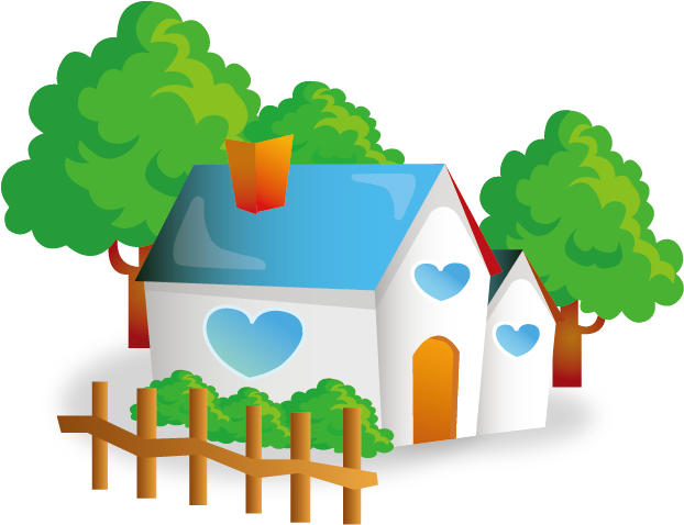 Cute Cartoon House - Cute Cartoon House (782x586)