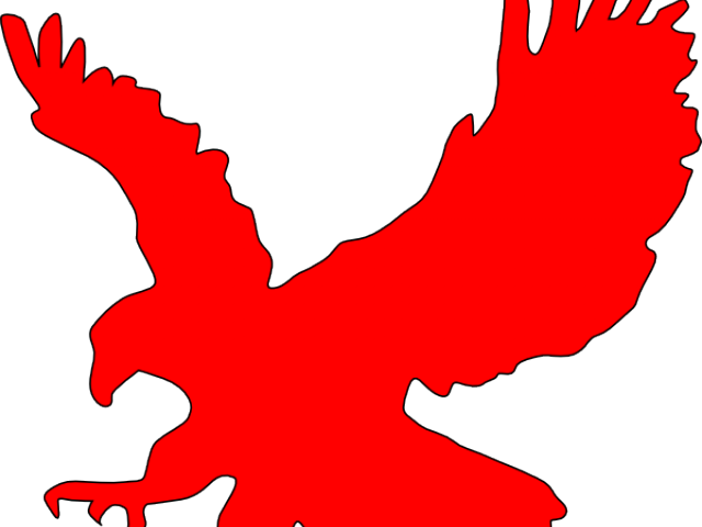 Eagle Clipart Red - Eagle Black N White (640x480)