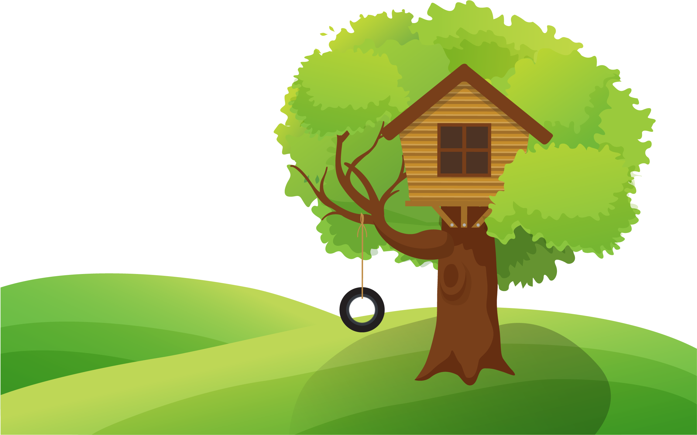Tree House Illustration - Tree House Illustration (2675x1712)